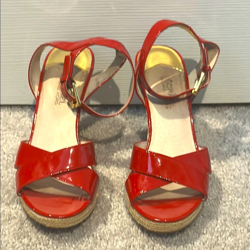 Red Patent Leather Women's Sandals
